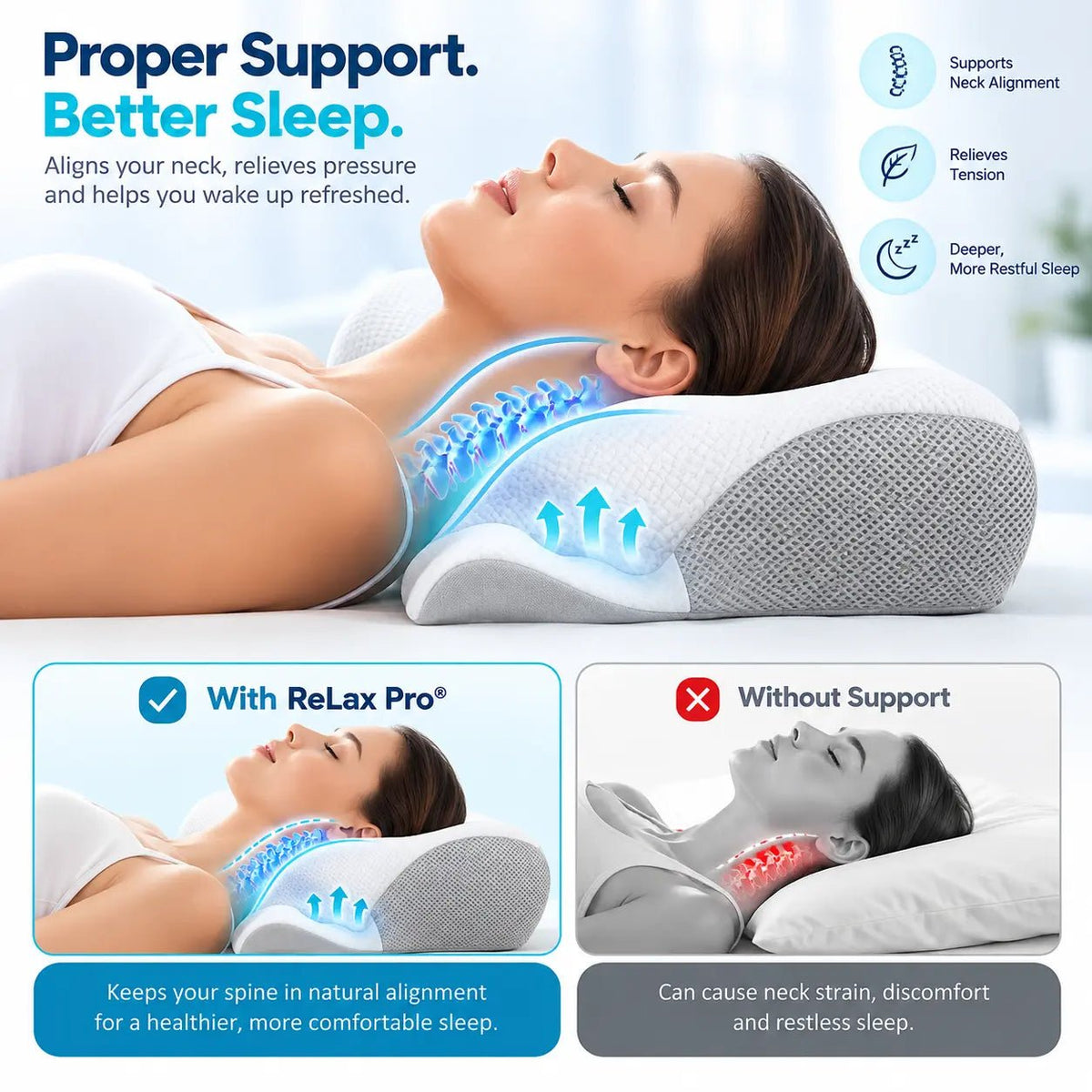 ReLax Pro® Pillow - KAWSAYS