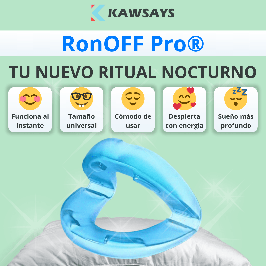 RonOFF Pro® - La Boquilla Silenciosa Antirronquidos Talla Universal - KAWSAYS