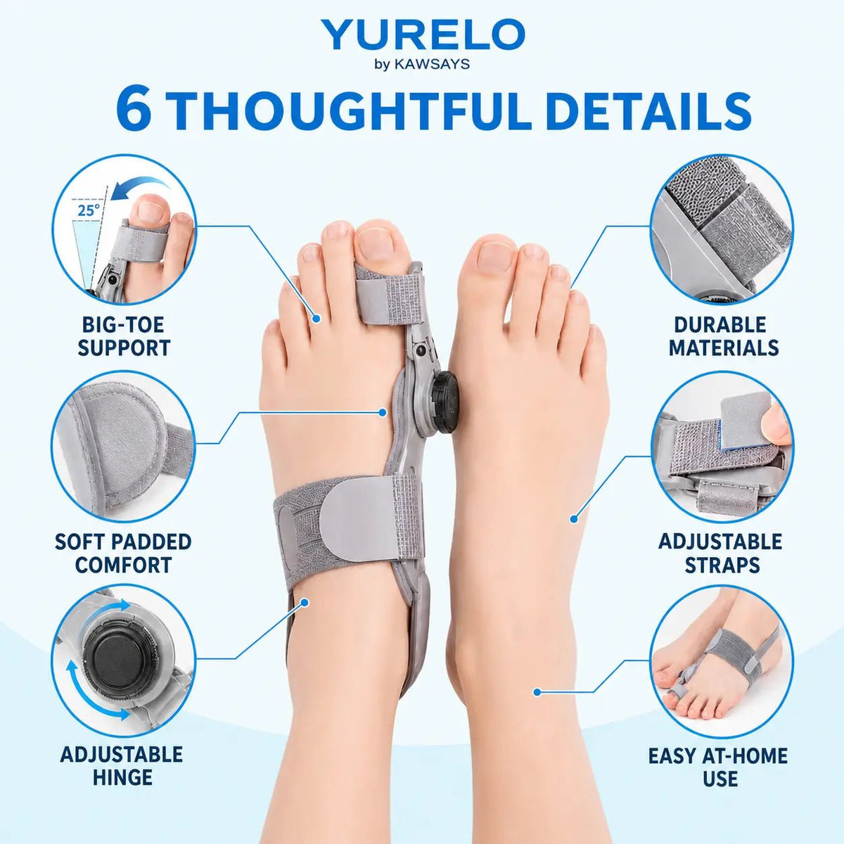Yurelo | Gentle At-Home Support for Bunion Comfort - KAWSAYS